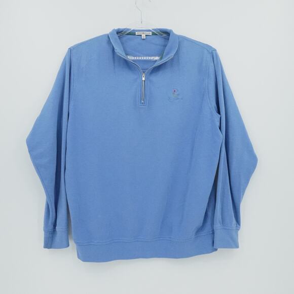 Peter Millar Blue Crewneck Sweater - Picture 1 of 11